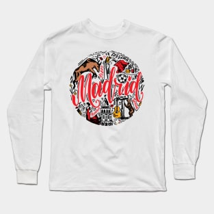 Madrid Modern Design Long Sleeve T-Shirt